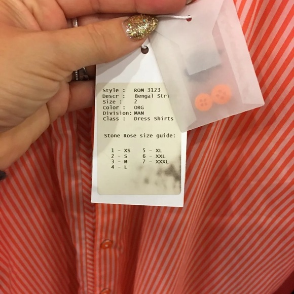 Stone Rose Bengal Striped Mens Shirt - Picture 4 of 7